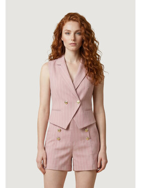 Artigli Artigli Gilet da completo DUE BOTTONI GESSATO Rosa To Fit