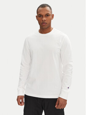 Champion Champion Pikkade varrukatega T-särk 221164 Valge Loose Fit