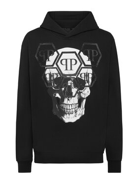 PHILIPP PLEIN PHILIPP PLEIN Mikina 9591 Černá Regular Fit