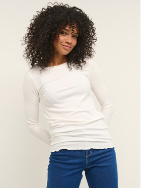 Kaffe Kaffe Bluse Drew 10507196 Weiß Slim Fit