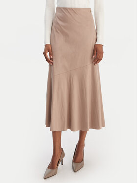 Guess Guess Spódnica midi W6RD15 WJ472 Beżowy Regular Fit