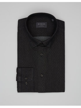Borgio Borgio Koszula denice_00617 Granatowy Slim Fit