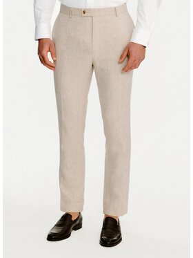 Pako Lorente Pako Lorente Spodnie garniturowe P26SP-6G-039 Beżowy Slim Fit