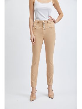 Orsay Orsay Jeansy 316187092000__40 Beżowy Skinny Fit