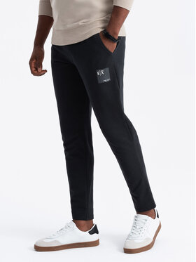 Ombre Ombre Teplákové kalhoty OM-PASK-0167 Černá Regular Fit