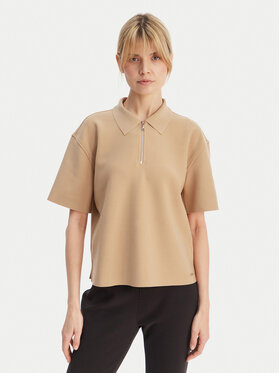 Calvin Klein Calvin Klein Polo majica LV044E241G Bež Relaxed Fit