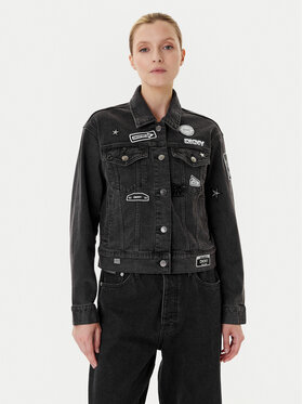 DKNY DKNY Дънково яке P5GCYC72 Сив Regular Fit