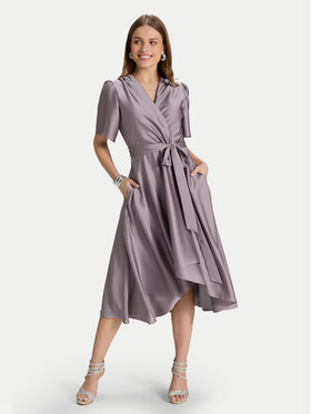 Swing Swing Sukienka koktajlowa 5AJ04000 Fioletowy Regular Fit