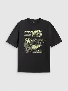 4F 4F T-Shirt CAMP Czarny Loose Fit