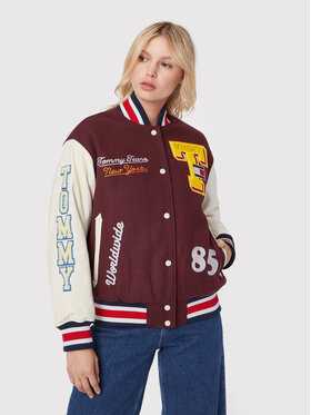 Tommy Jeans Tommy Jeans Bomber striukė Tjw Letterman DW0DW14293 Vyšninė Relaxed Fit