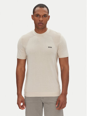 BOSS BOSS Póló Momentum 50520683 Bézs Regular Fit