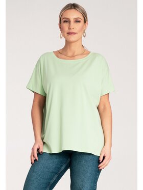 FIGL FIGL Tričko M1164 Zelená Regular Fit