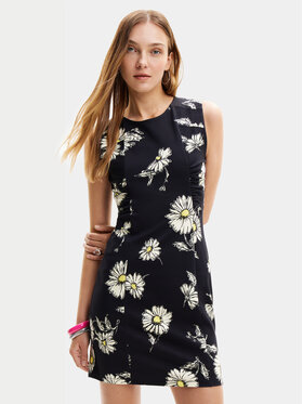 Desigual Desigual Letné šaty Lorena 24SWVK18 Čierna Regular Fit