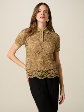 Oltre Oltre T-Shirt G500J004402N035 Zielony Regular Fit