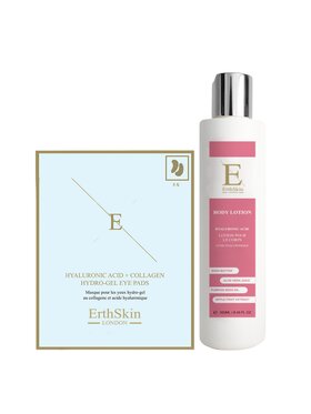 Erthskin London Erthskin London Balsam do ciała + kwas hialuronowy + kolagenowo-hydrożelowe płatki pod oczy Balsam do ciała