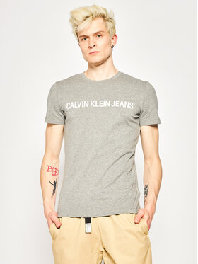 Calvin Klein Jeans Calvin Klein Jeans T-Shirt Core Institutional Logo J30J307855 Γκρι Regular Fit