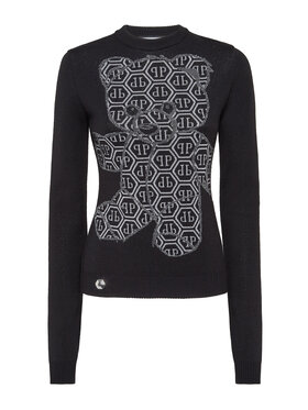 PHILIPP PLEIN PHILIPP PLEIN S dlhými rukávmi 20027 Čierna Regular Fit