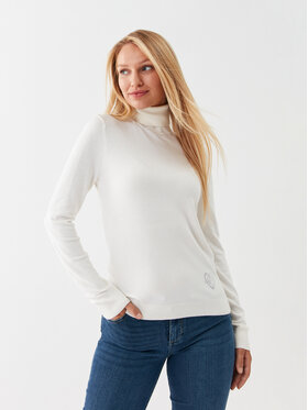 Liu Jo Liu Jo Rollkragenpullover WF3126 MA18F Écru Regular Fit