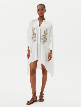LOLA CASADEMUNT LOLA CASADEMUNT Marškiniai LS2515008 Balta Relaxed Fit