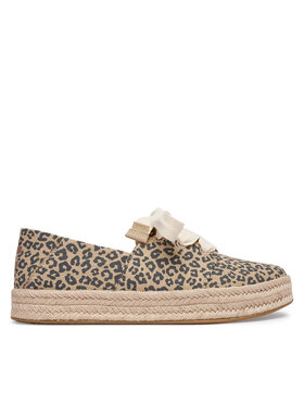 Toms Toms Еспадрильї Carolina Lace Up 10023047 Бежевий