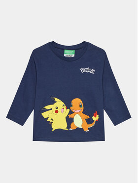 United Colors Of Benetton United Colors Of Benetton Majica POKEMON 3VR5G10CQ Tamnoplava Regular Fit