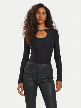Guess Guess Bluse Amira W4BP09 KCDE0 Schwarz Slim Fit