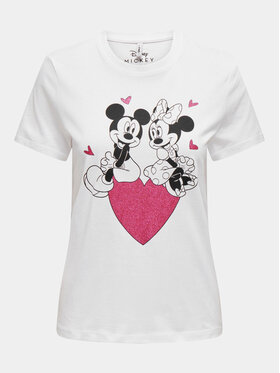 ONLY ONLY T-Shirt Mickey 15317991 Biały Regular Fit