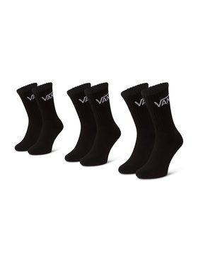 Vans Vans Sada 3 párů vysokých ponožek unisex Mn Classic Crew VN000XRZ Černá