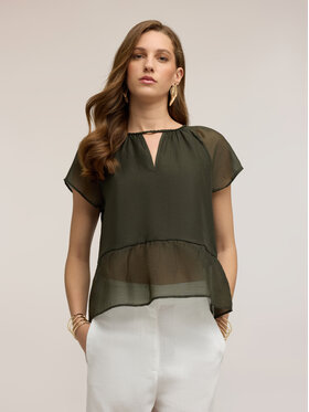 Motivi Motivi Top D047Q000554N035 Verde Over Fit