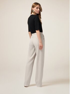 Oltre Oltre Pantaloni di tessuto P295R208442N002 Écru Baggy Fit
