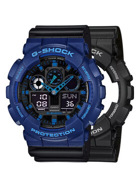 Casio Casio Zegarek SET GA-100-1A2ER + BEZEL 10527398 + PASEK 10347688 Czarny