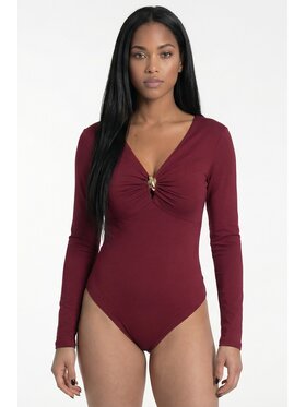 FIGL FIGL Body M1308 Bordó Fitted Fit