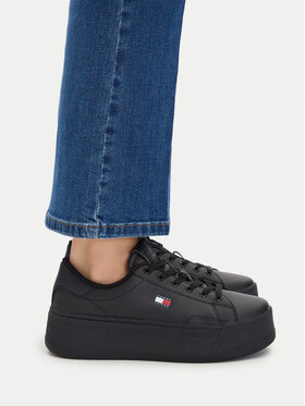 Tommy Jeans Tommy Jeans Sportcipők Platform Logo Sneaker EN0EN02961 Fekete