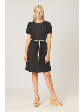 QUIOSQUE QUIOSQUE Každodenné šaty WARPI DRESS Čierna Regular Fit