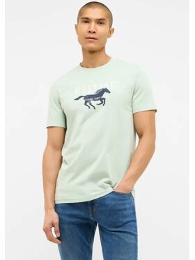 Mustang Mustang T-Shirt Style Austin Zielony Regular Fit