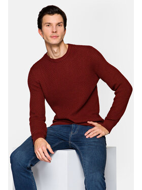 Lancerto Lancerto Sweter Miguel Czerwony Regular Fit