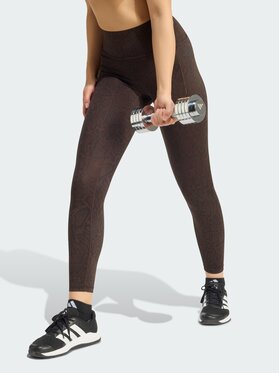adidas adidas Legginsy 168445 Brązowy Fitted Fit