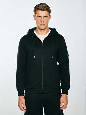 BIG STAR BIG STAR Bluza JAGMUR Czarny Basic Fit