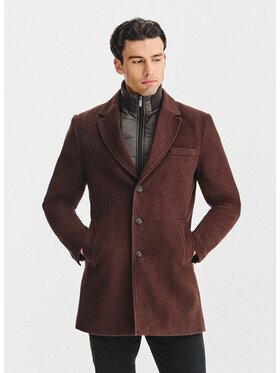 Pako Lorente Pako Lorente Płaszcz zimowy P25WF-7X-016 Brązowy Classic Fit
