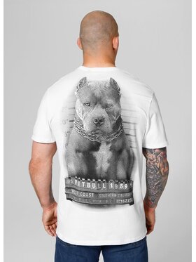 PITBULL PITBULL T-Shirt Koszulka Biały Regular Fit