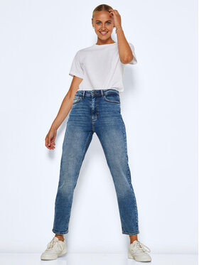 Noisy May Jeans Hlače Moni 27022745 Modra Straight Fit