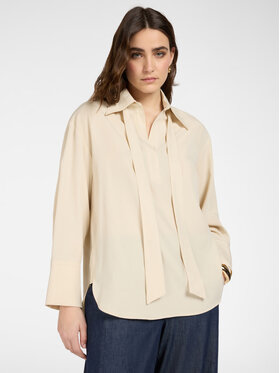 Elena Mirò Elena Mirò Bluzka 2040Z100036N002 Kremowy Regular Fit