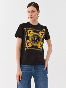 Versace Jeans Couture Versace Jeans Couture T-shirt 75HAHF07 Nero Regular Fit
