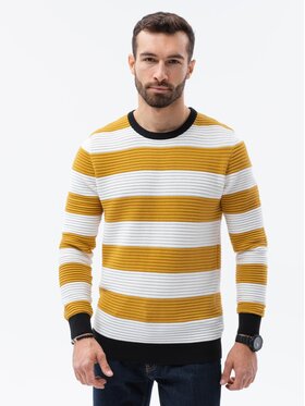 Ombre Ombre Svetr E189 Zlatá Regular Fit