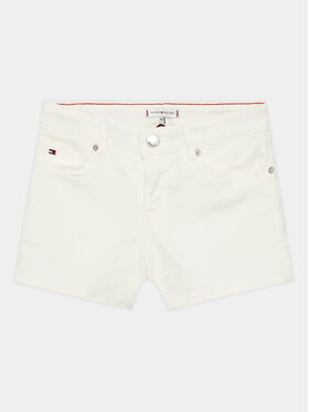 Tommy Hilfiger Tommy Hilfiger Džínsové šortky Nora KG0KG07243 D Biela Skinny Fit