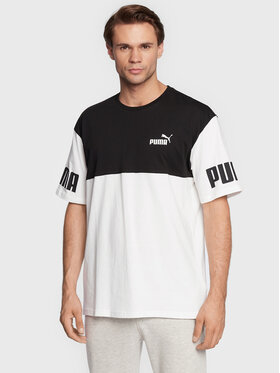 Puma Puma T-Shirt Power Colorblock 849801 Λευκό Relaxed Fit