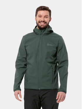 Jack Wolfskin Jack Wolfskin Veste softshell Bornberg Hoody 1307471 Kaki Regular Fit