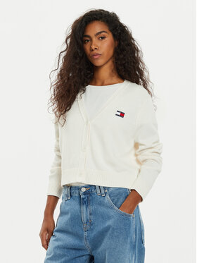 Tommy Jeans Tommy Jeans Ζακέτα Essential Badge DW0DW19913 Λευκό Relaxed Fit