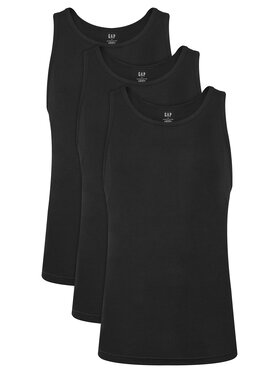 Gap Gap Súprava 3 tank topov 483958-01 Čierna Regular Fit