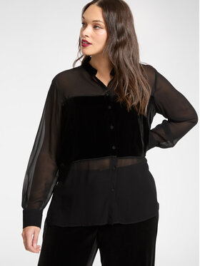 Elena Mirò Elena Mirò Camicia 5151P000209N033 Nero Over Fit